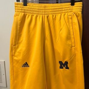 UOFM Michigan Adidas long sweatpants size M